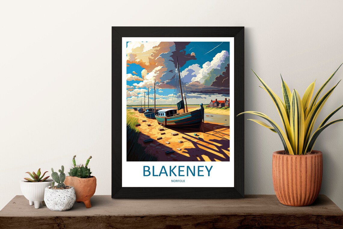 Blakeney Travel Poster, England Wall Art - Image 3