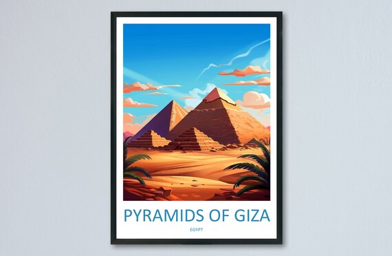 Cairo Travel Print Wall Art Cairo Egypt Wall Hanging Home Decoration Cairo Gift Art Lovers Wall Art Print Cairo Great Pyramids Of Giza