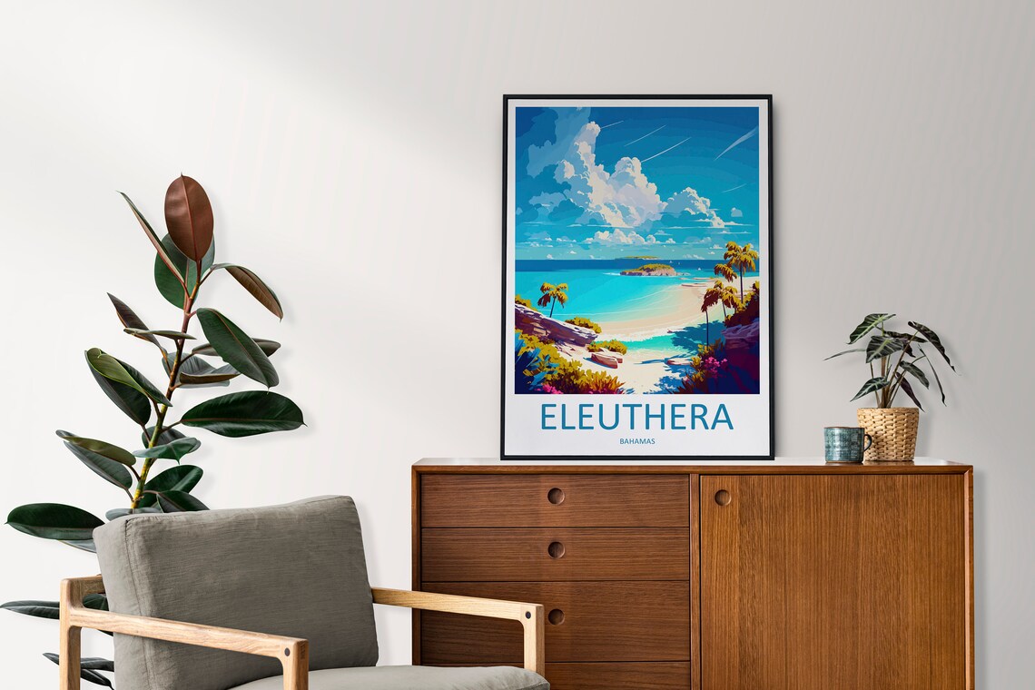Eleuthera Travel Poster, Caribbean Wall Decor - Image 2
