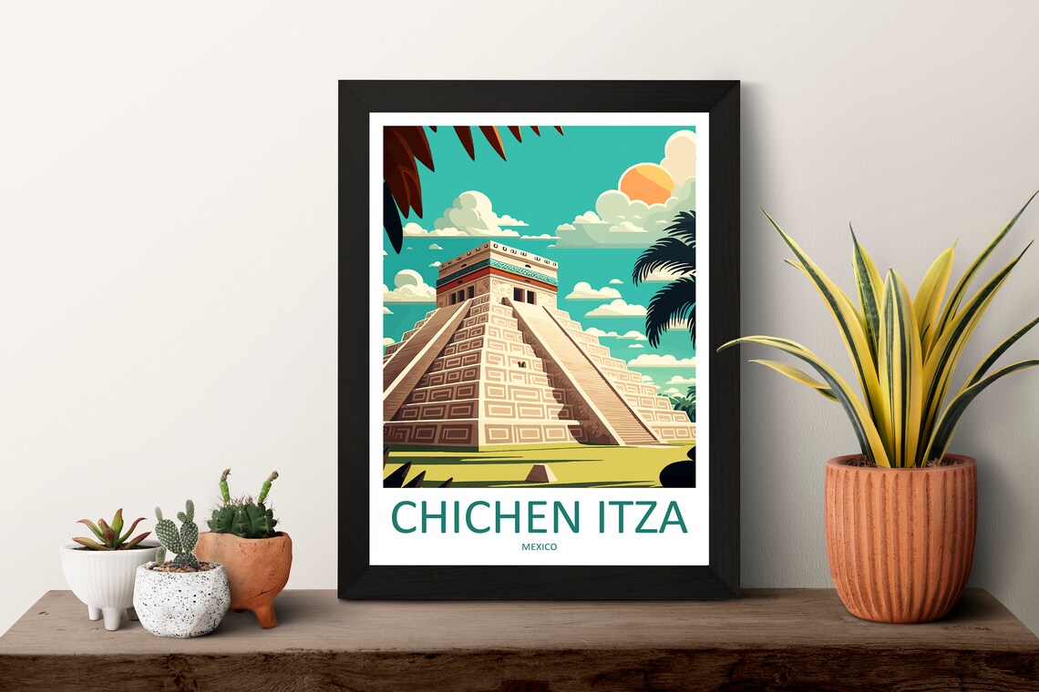 Chichen Itza Travel Poster, Travel Poster - Image 3