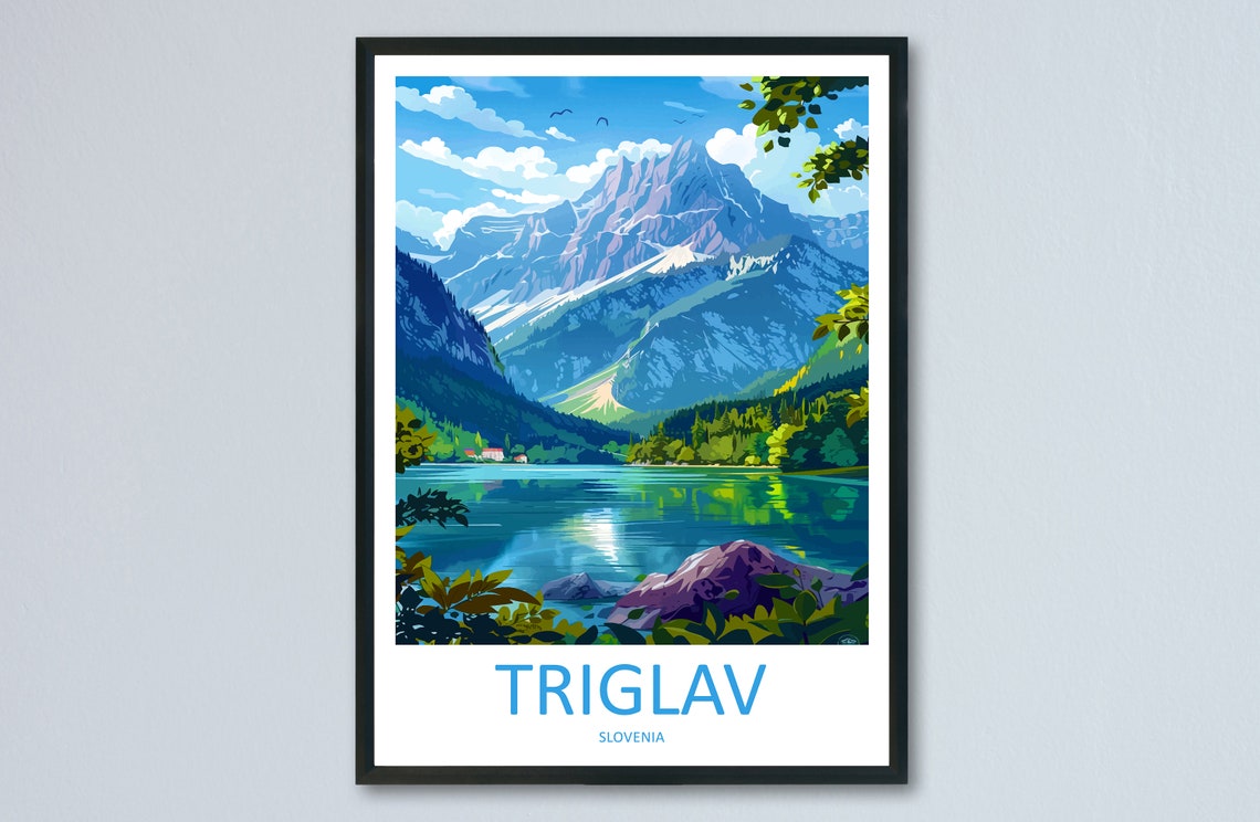 Triglav Slovenia Julian Alps Mountain Lake Reflection Poster