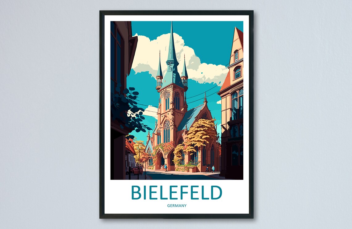 Bielefeld Travel Poster, Germany Art Print