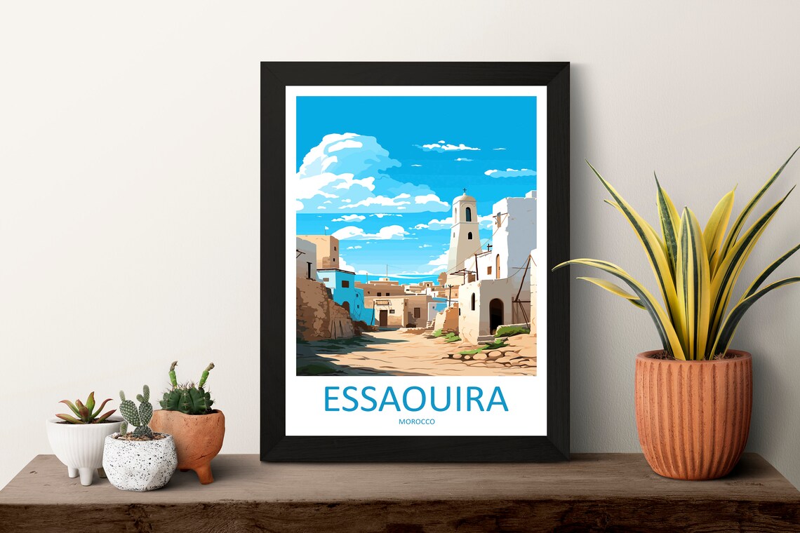 Essaouira Travel Poster, Morocco Wall Art - Image 3