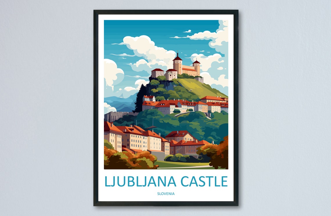 Ljubljana Travel Print Ljubljana Home Dcor Slovenia Art Print Ljubljana Wall Print For Gift Wall Hanging Art Travel Slovenia Artwork