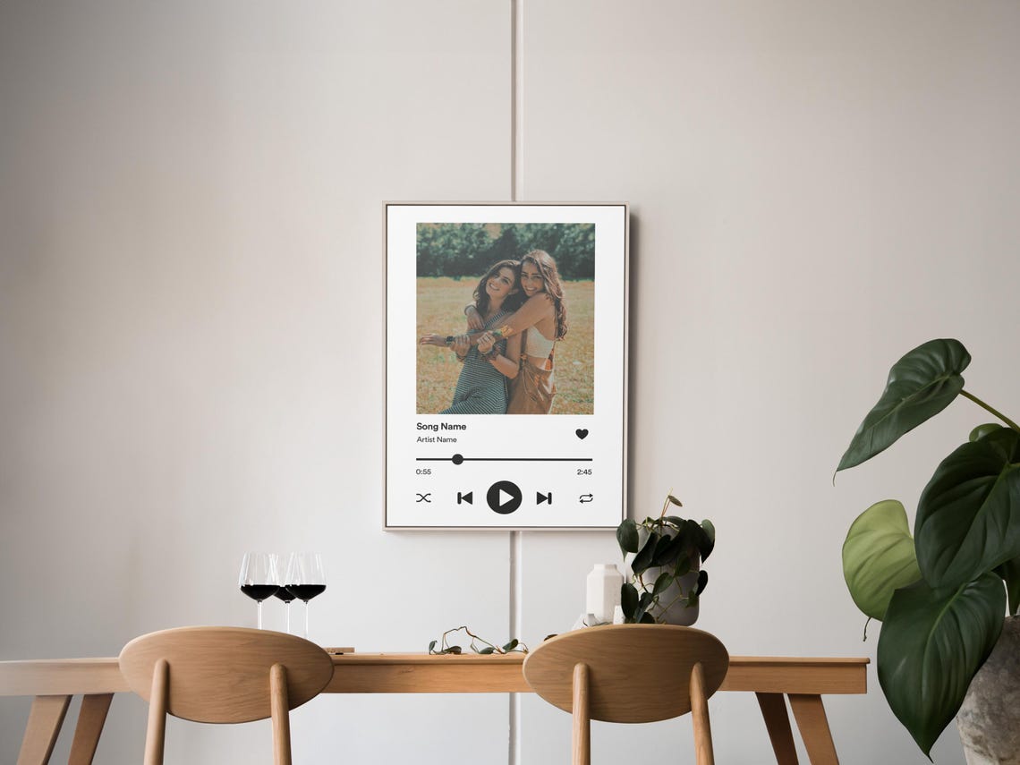 Custom Spotify Song City Night Photo Personalized Music Gift Wall Art - Image 4