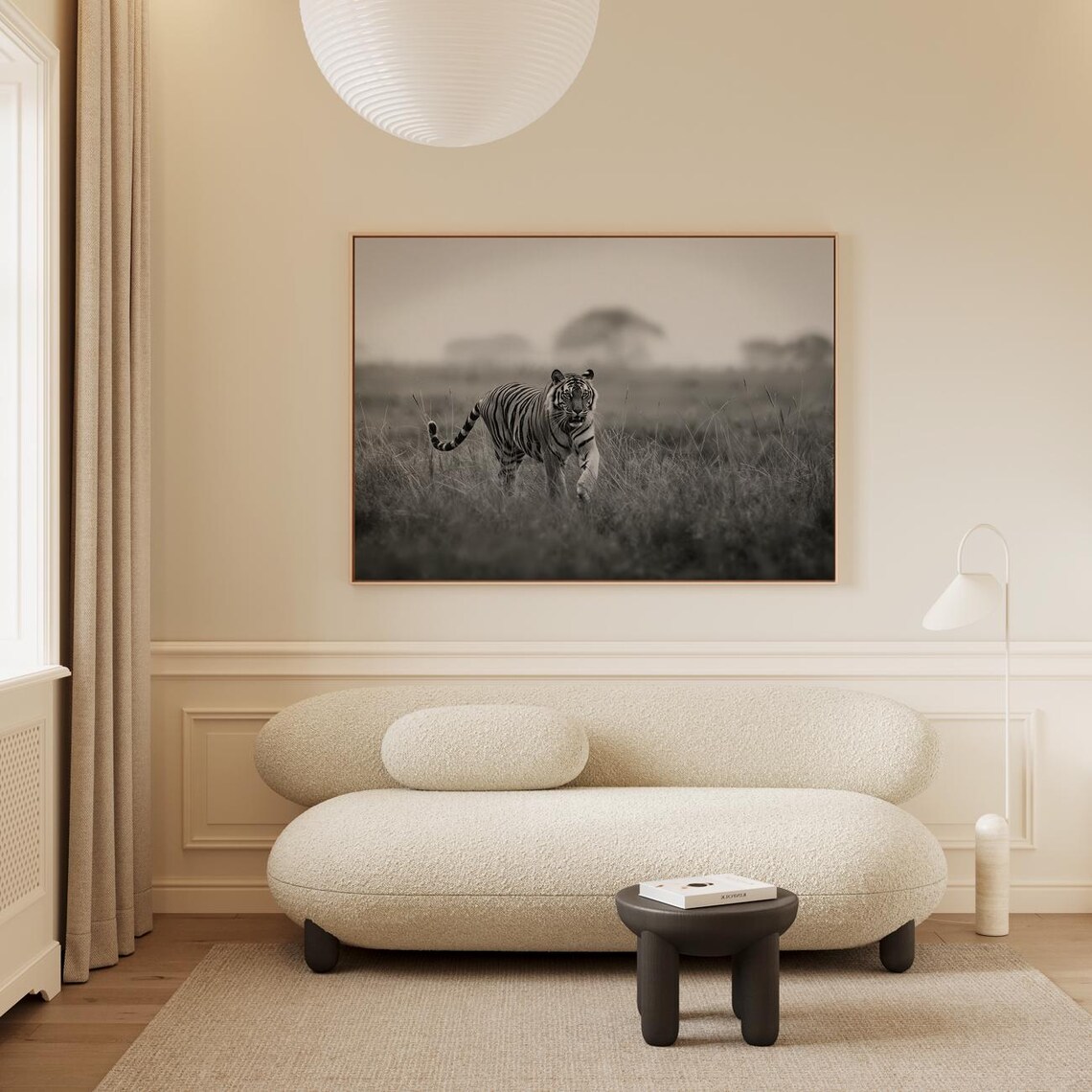 Tiger In The Morning Mist Artwork Wall Art