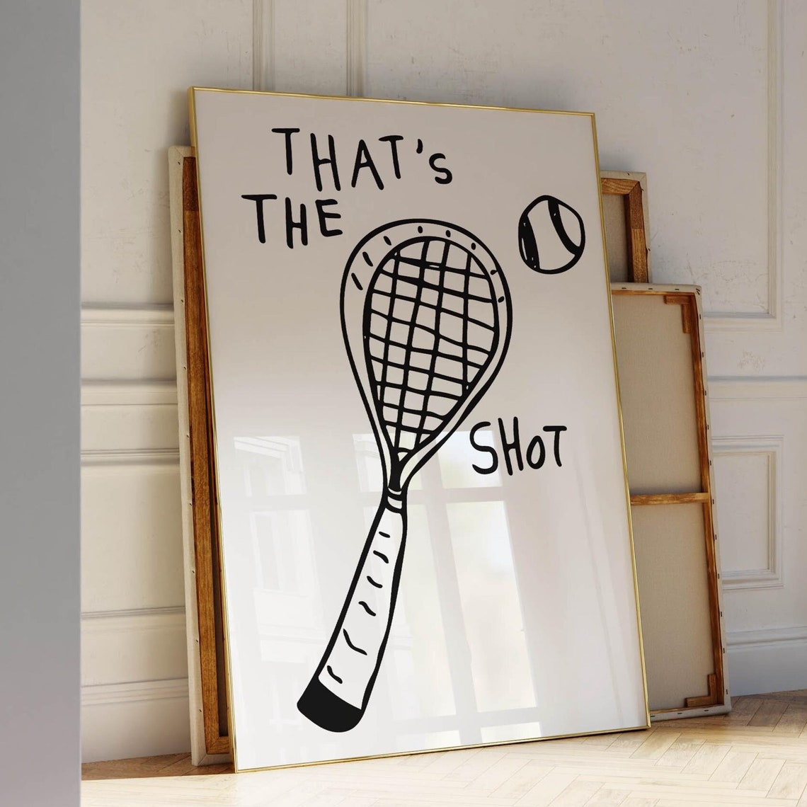 Tennis Print Trendy Tennis Poster Vintage Tennis Wall Art Retro Print Sporty Poster Minimalist Tennis Print Cute Wall Art Wall Art