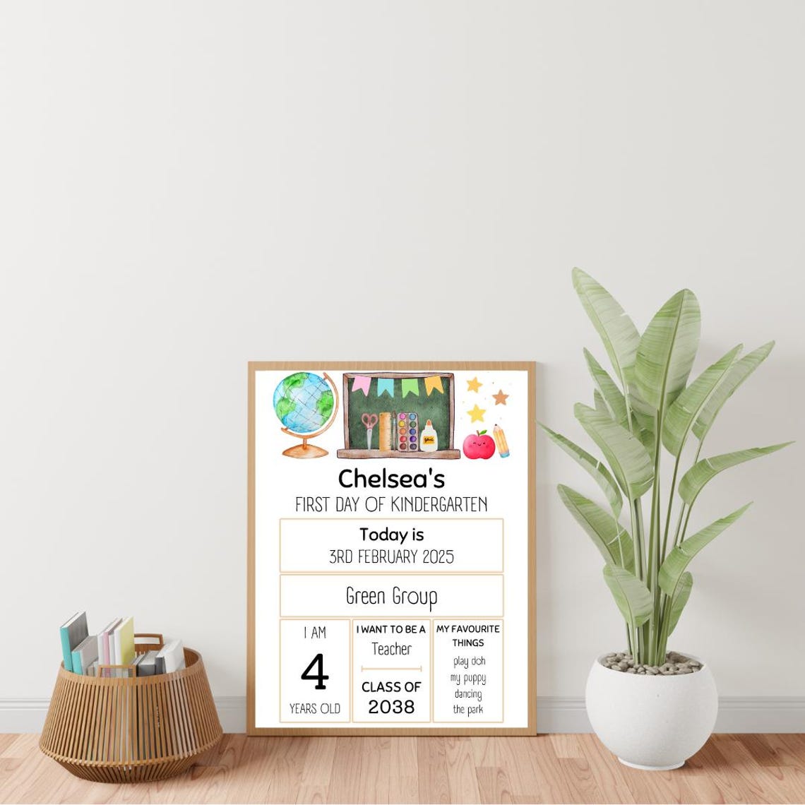 Editable First Day Of Kindergarten Sign Back To School Sign Last Day Of School Sign First Day Of School Sign First Day Of Preschool Sign - Image 3