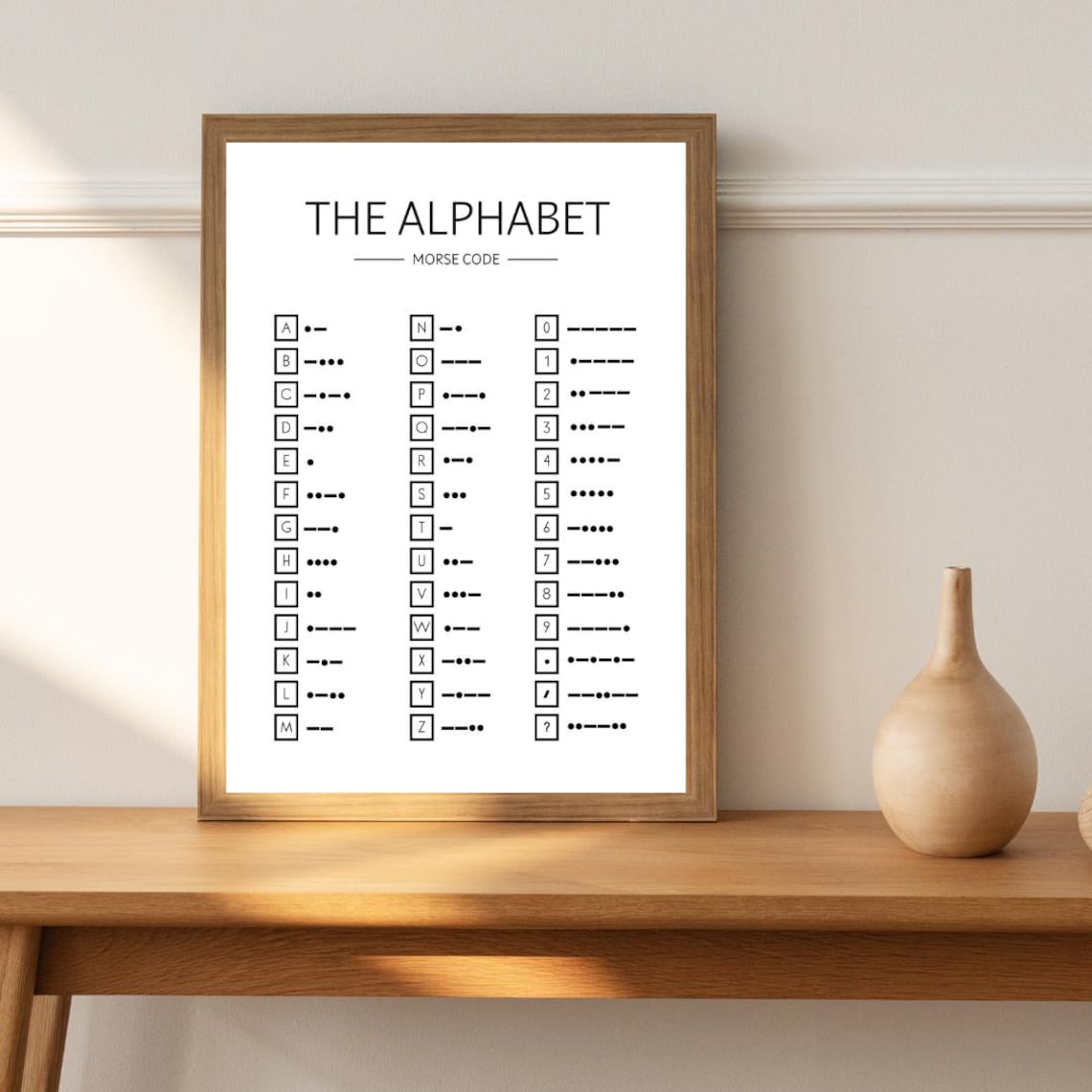 Morse Code Alphabet Poster, Classroom Decor Print - Image 2