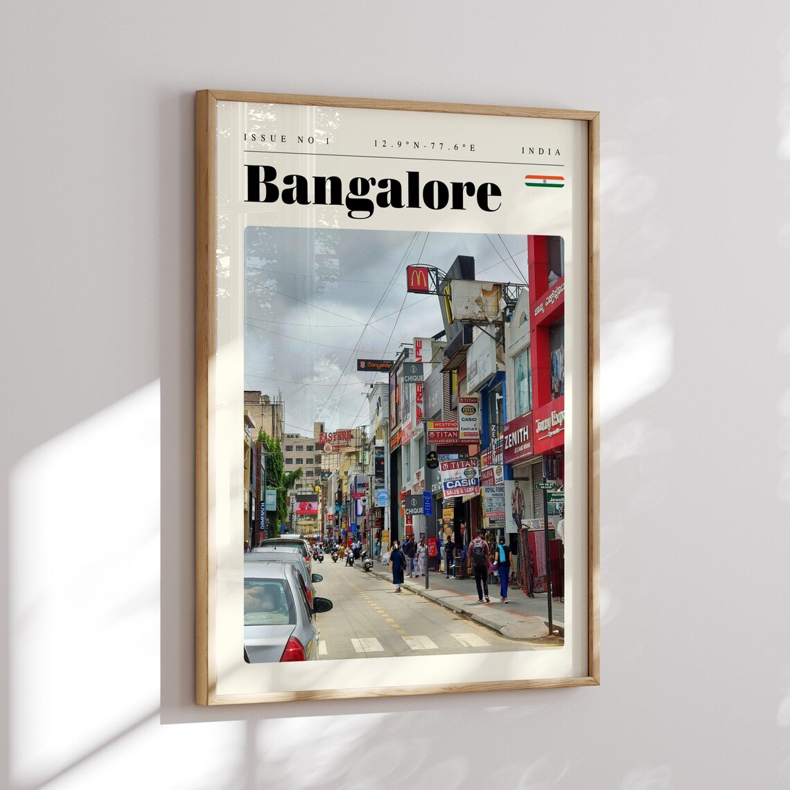 Bangalore India Bustling Commercial Street Vibrant City Poster - Image 2