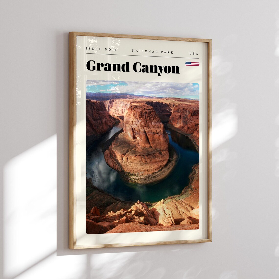 Grand Canyon Red Rock Horseshoe Bend River Vista Travel Poster - Image 2