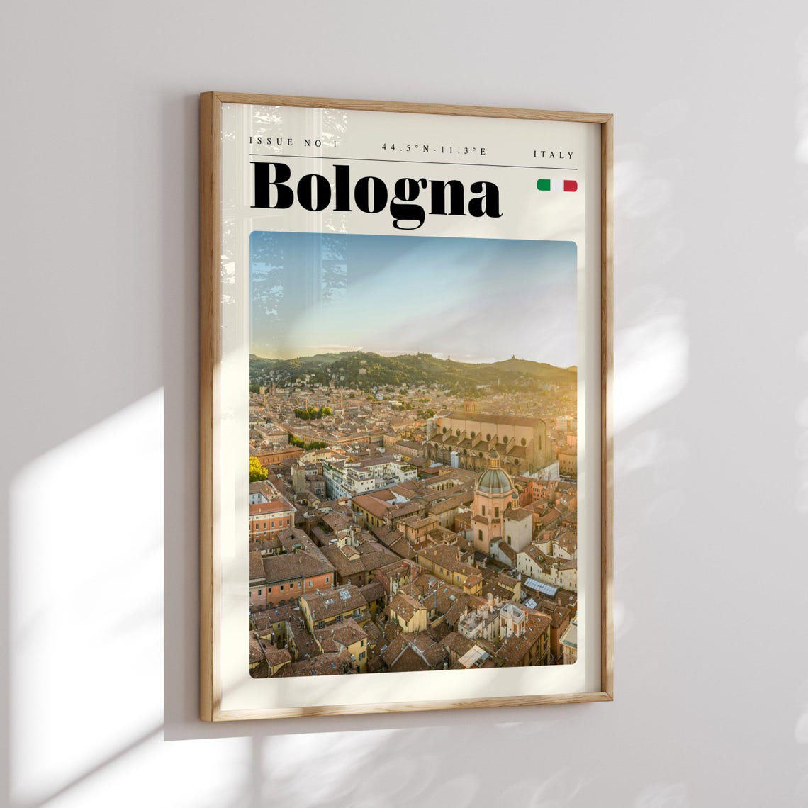 Bologna Golden Hour Rooftops Italy Issue 1 Retro Travel Poster - Image 2