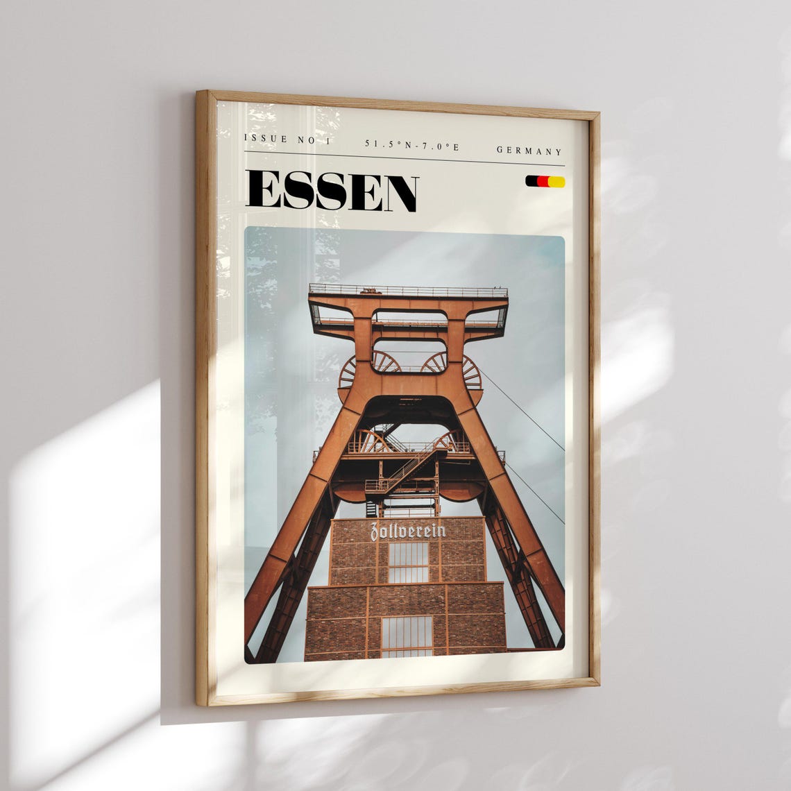 Essen Zollverein Coal Mine Headframe Germany Industrial Poster - Image 2