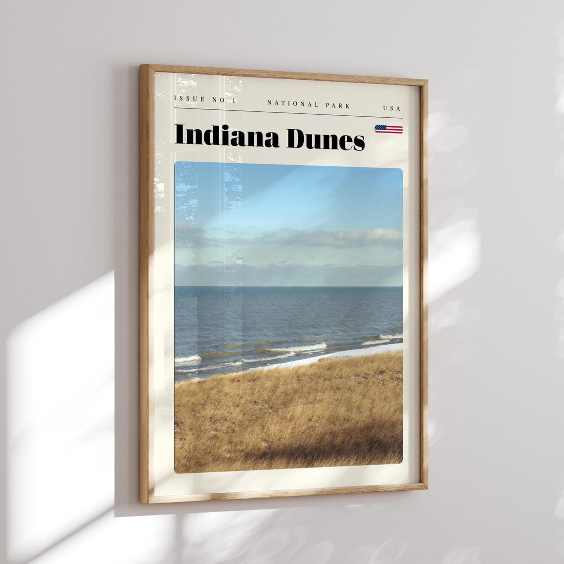 Indiana Dunes National Park Lake Michigan Shore Travel Poster - Image 2