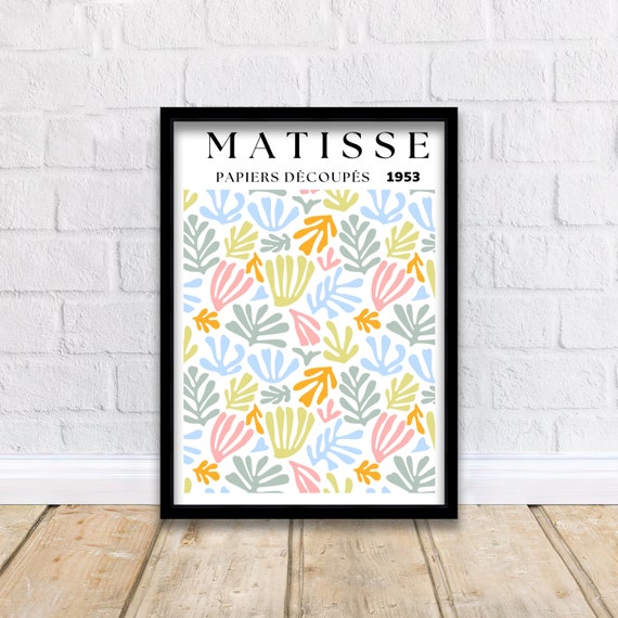 Matisse Flower Print Colorful Floral Wall Art Boho Abstract Poster Living Room Bedroom Dcor Kitchen