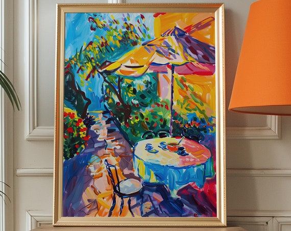 Matisse Style Art Print Retro Kitchen Wall Decor