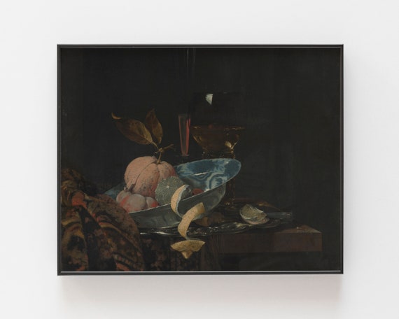 Moody Vintage Farmhouse Print Vintage Kitchen Print Still Life Fine Art Painting Vintage Art Vintage Oil Painting Art