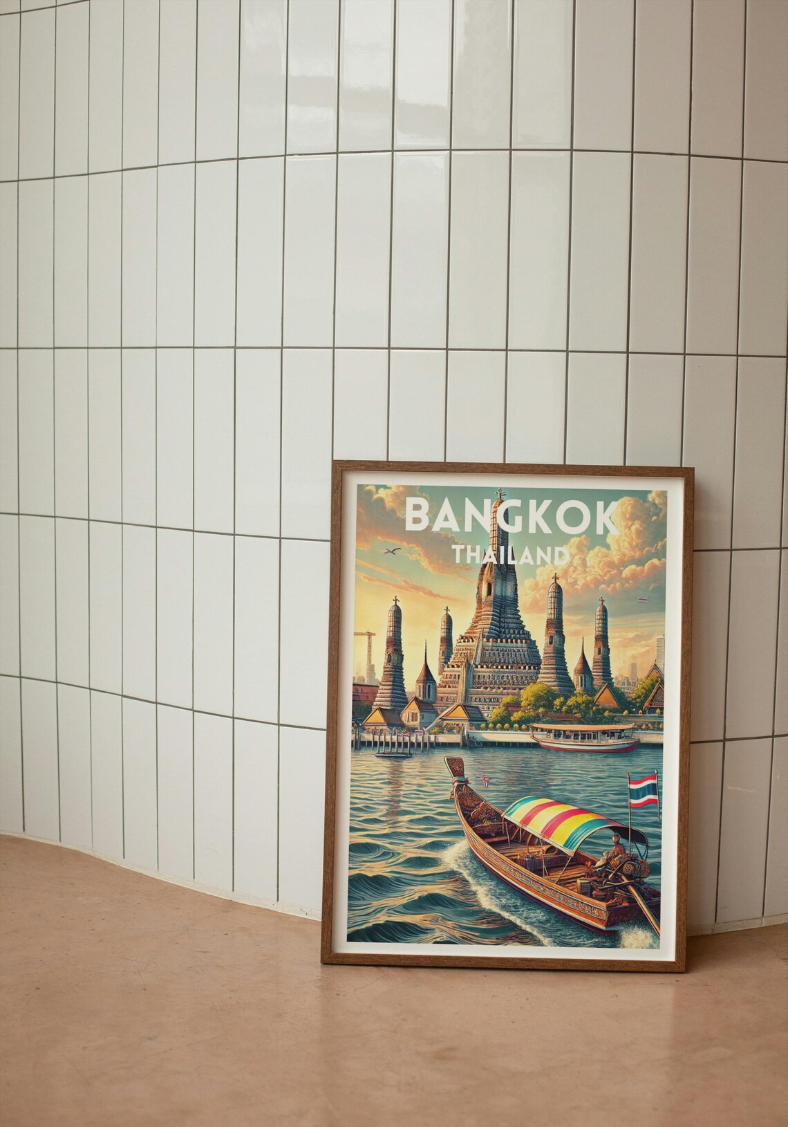 Bangkok Travel Print Thailand Travel Poster Travel Decor Wall Art Thailand Temple Poster Bangkok Lovers Wall Art Modern Home Decor Gift - Image 3