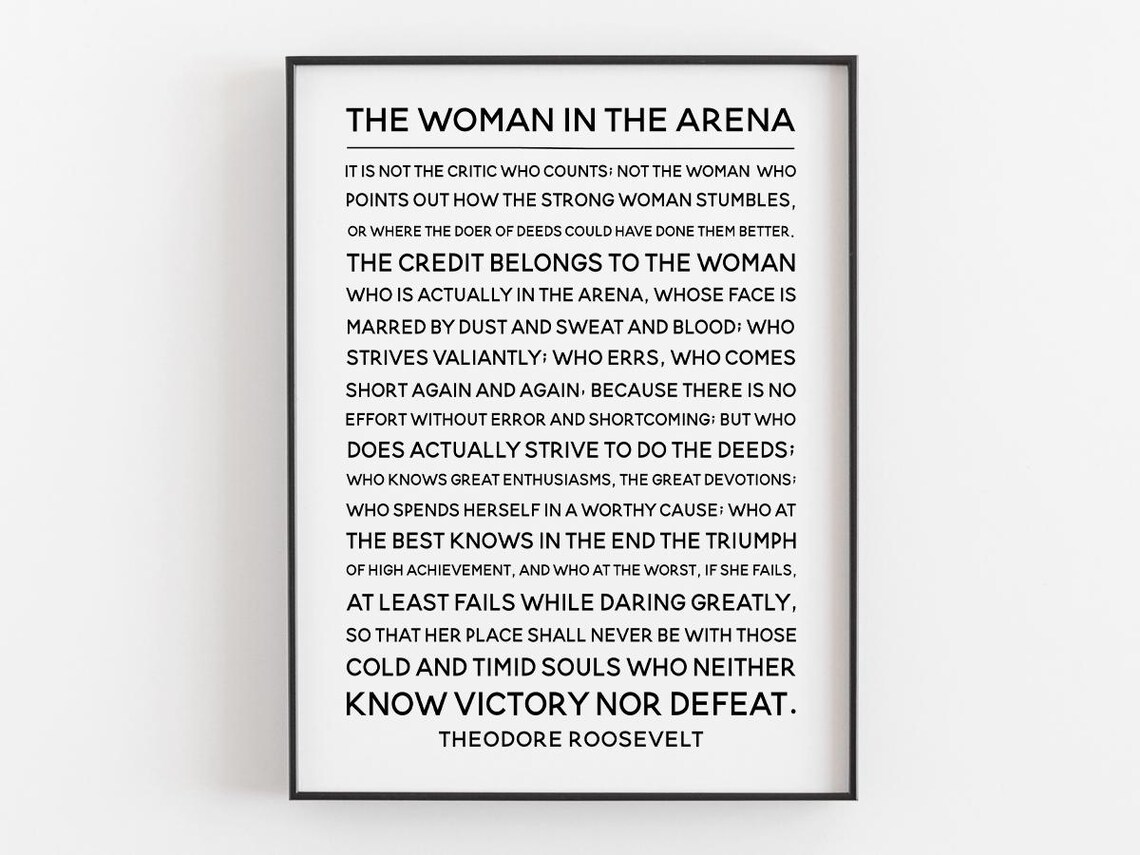 The Woman In The Arena, Feminist Empowerment