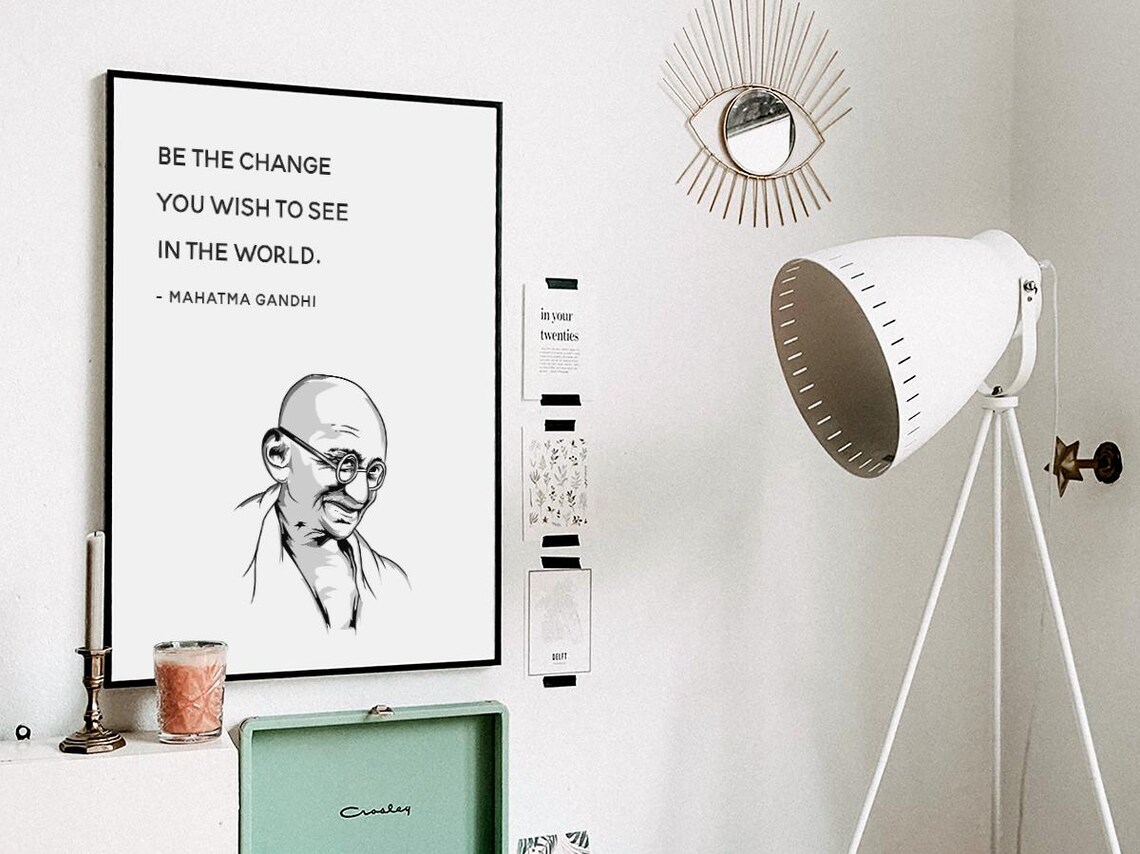 Be The Change That You Wish Quote, Gandhi - Image 3