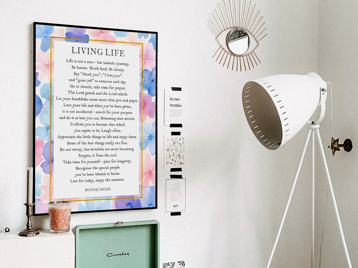 Living Life, Bonnie Mohr Nature Poetry Decor - Image 3