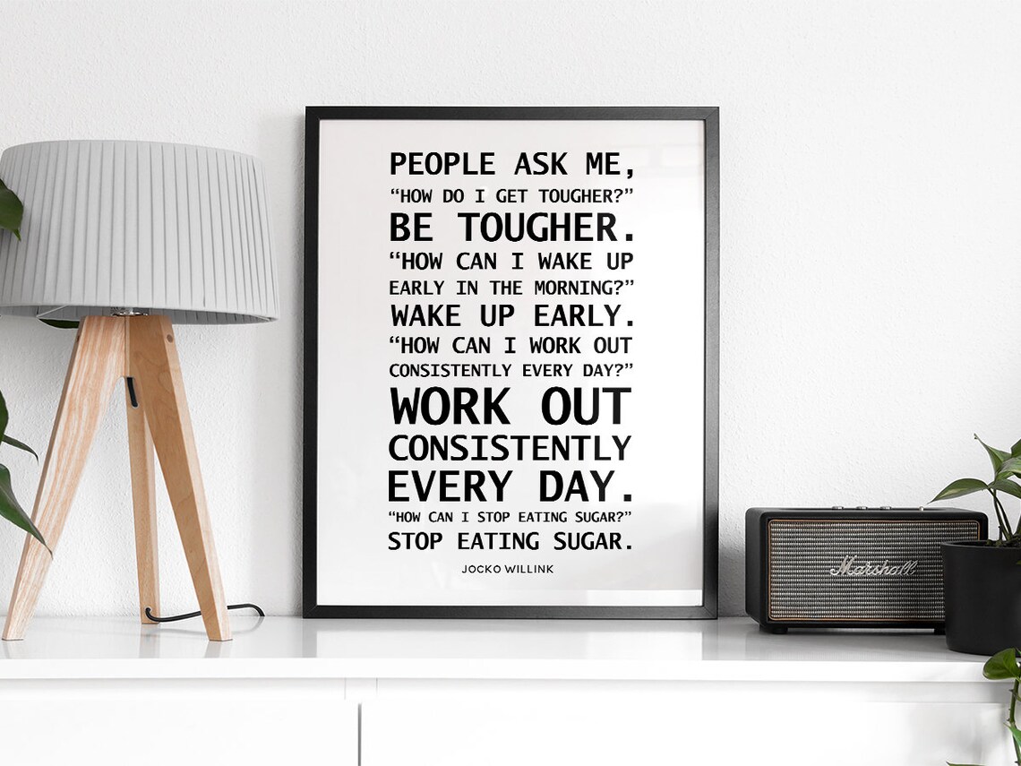 People Ask Me How Quote, Gym Discipline Wall Art - Image 2