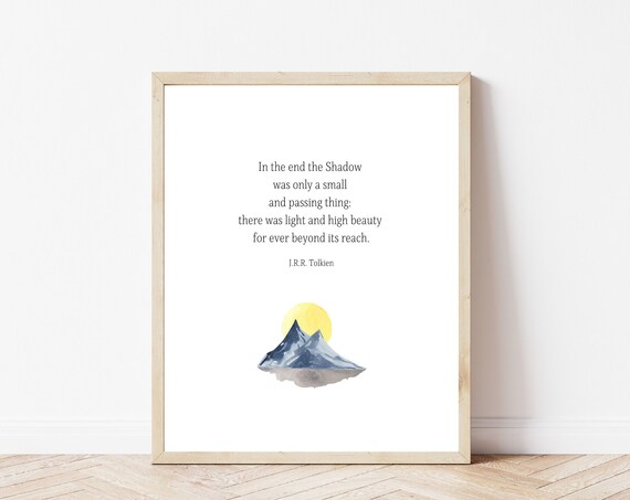 Jrr Tolkien Quote Typography Art Print