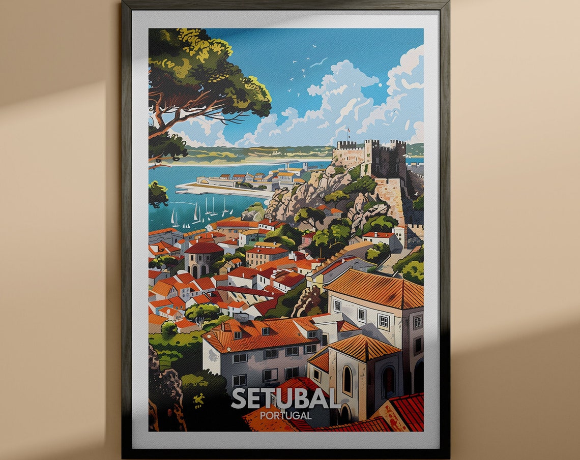 Setubal Print Setubal Travel Poster Portugal Wall Art Print Portugal Home Decor Travel Wall Art Decor Unique City Poster