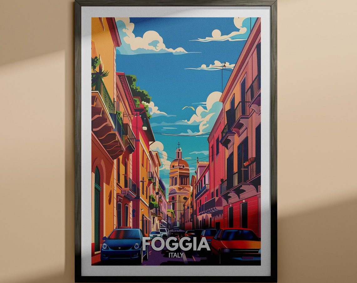 Foggia Print Foggia Travel Poster Italy Wall Art Print Italy Home Decor Travel Wall Art Poster Unique City Print