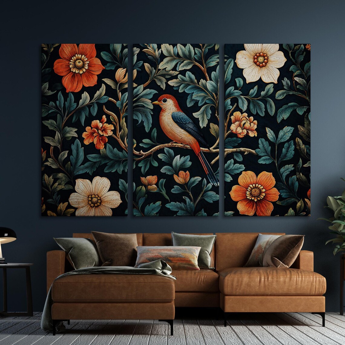 Bird in Floral Paradise, Spring Botanical Art Print - Image 6