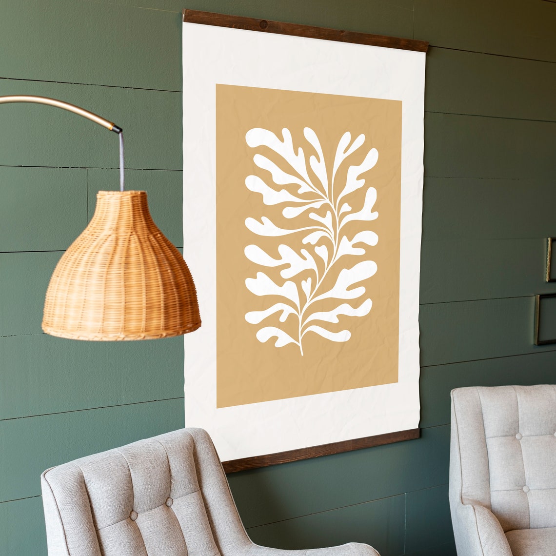 Mid-Century Botanical Hanging Art Print - Image 2