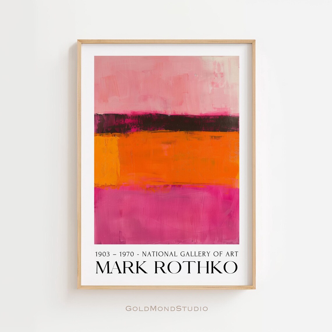 Mark Rothko Poster, Gallery Wall Art Print for Living Room