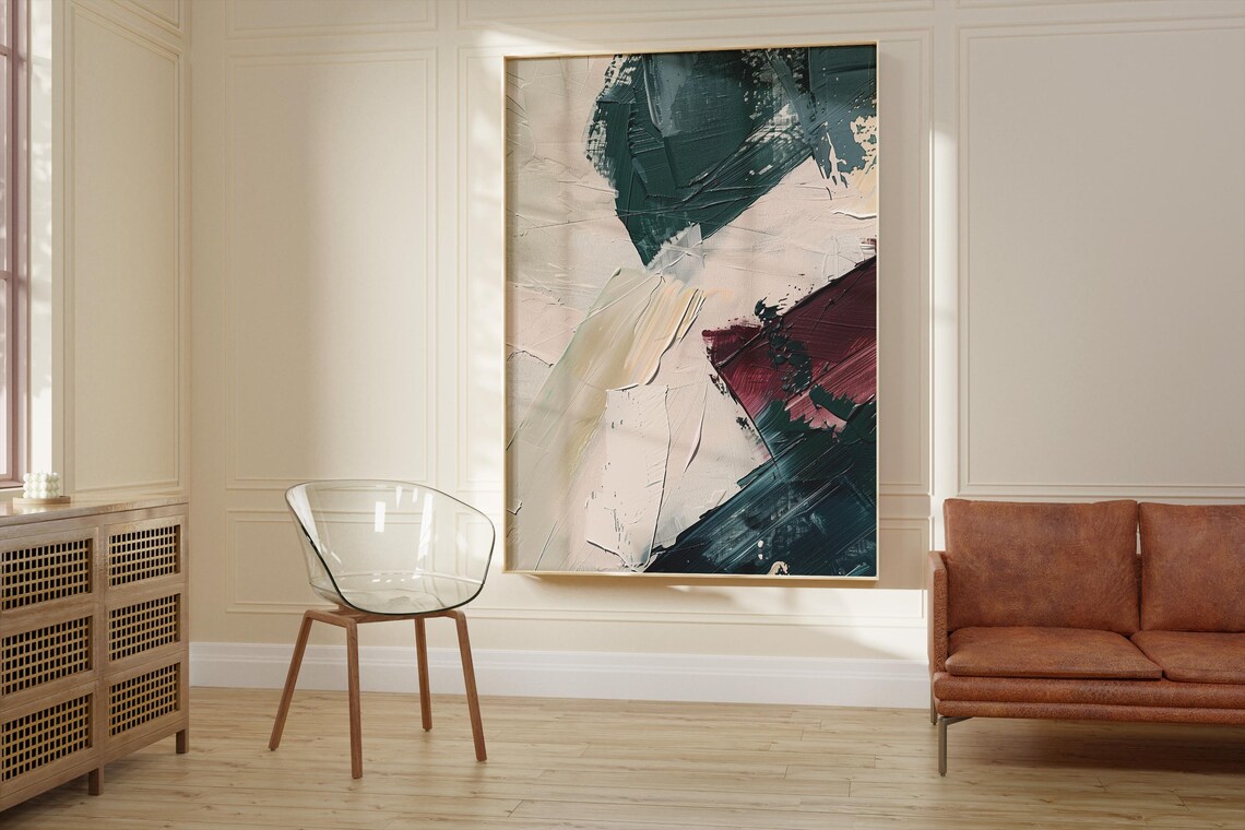 Scandinavian Minimalistic Abstract Art Print - Image 2