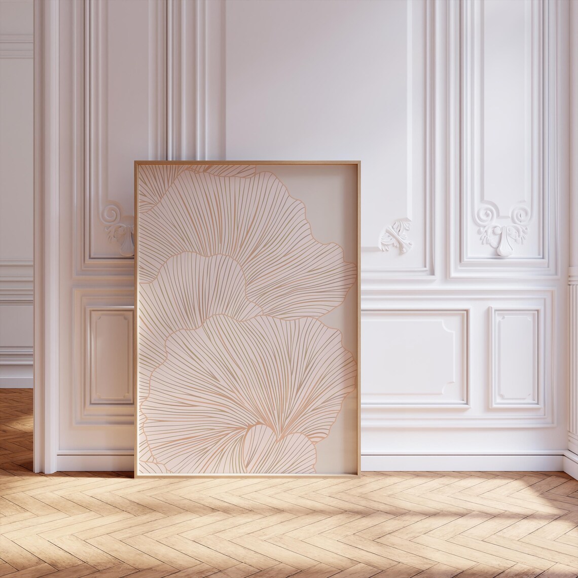 Minimalist Botanical Line Drawing Art Print