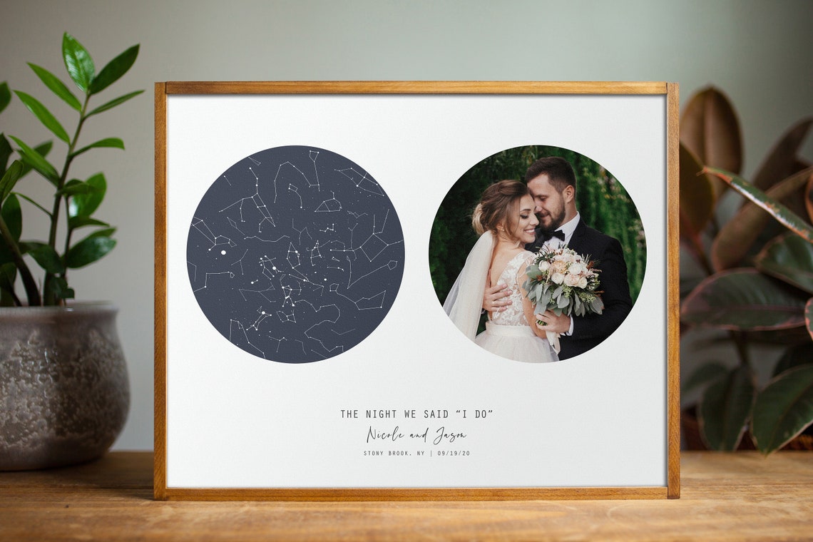 Star Map Night Sky, Personalized Constellation Art Print - Image 3