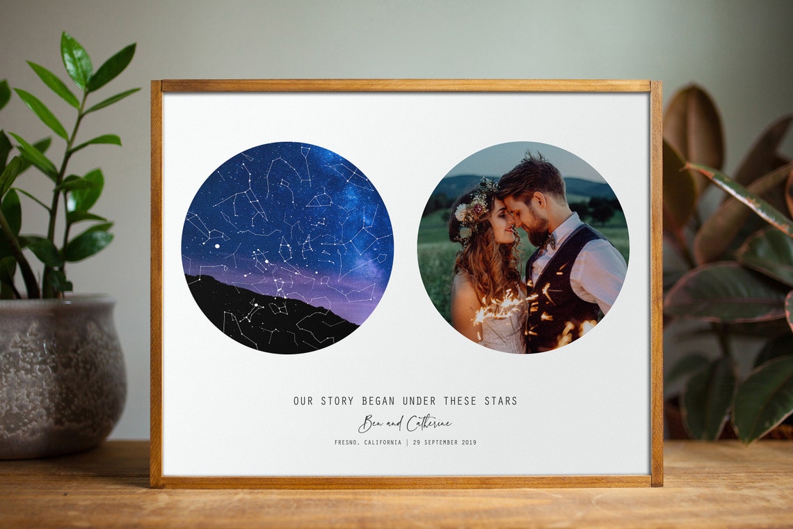 Personalized Star Map Night Sky, Constellation Print - Image 3