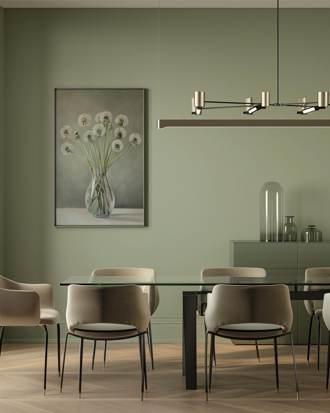 Dandelion Vintage Print, Floral Wall Art - Image 2