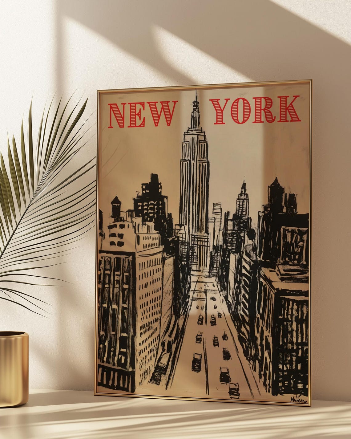 New York Minimalist City Art Print - Image 6