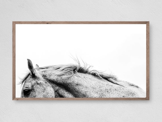 Farmhouse Mare Horse Art Print, Rustic Decor