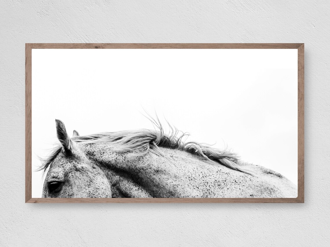 Farmhouse Mare Horse Art Print, Rustic Decor