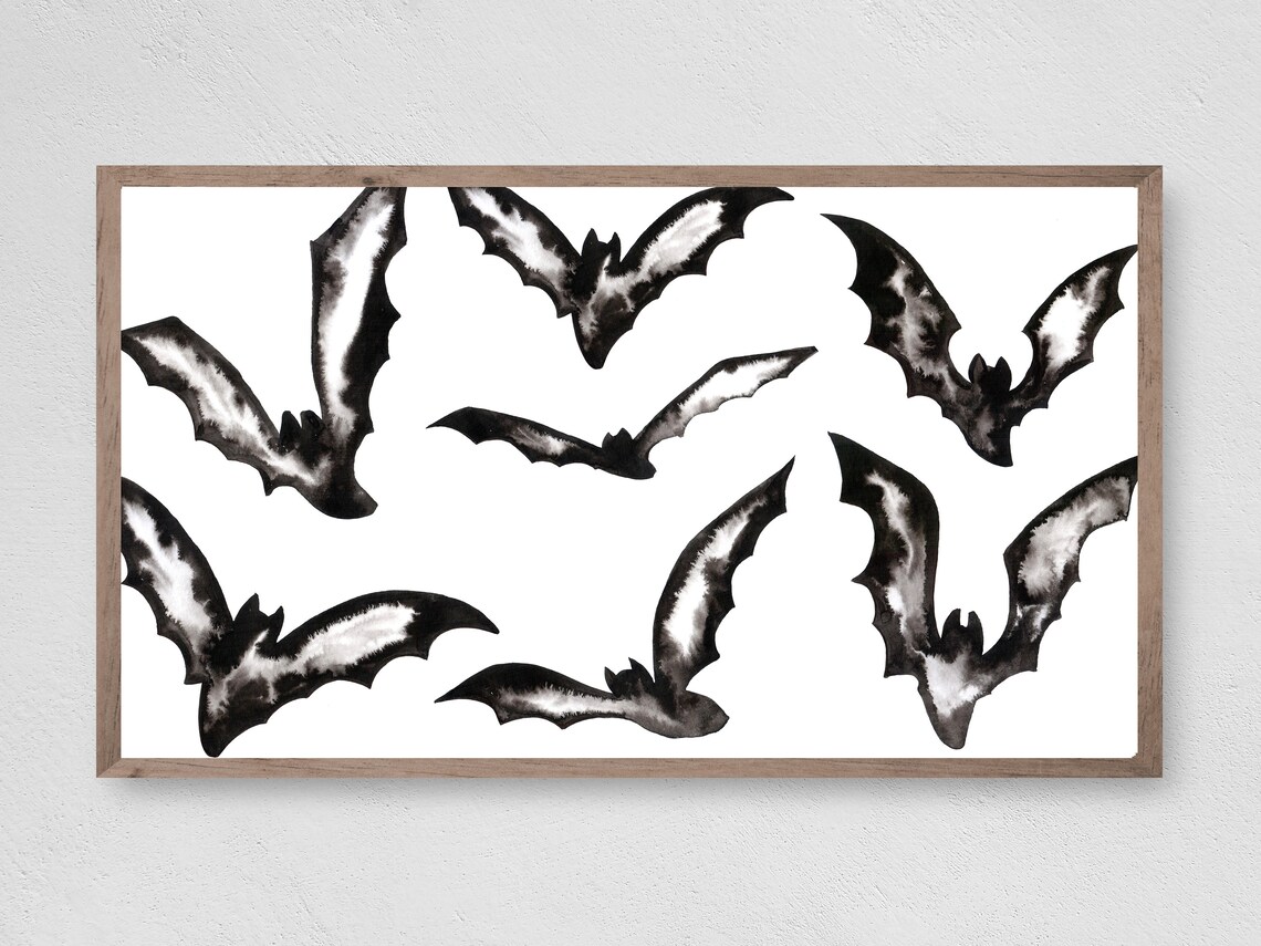 Halloween Batty Bats, Instant Fall Halloween Art Print