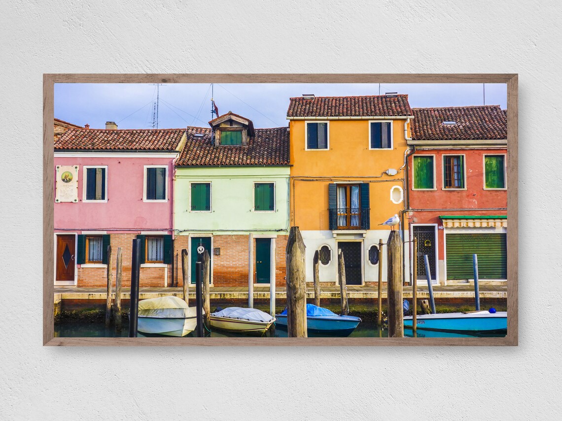 European Village Art Print, Travel Wall Decor