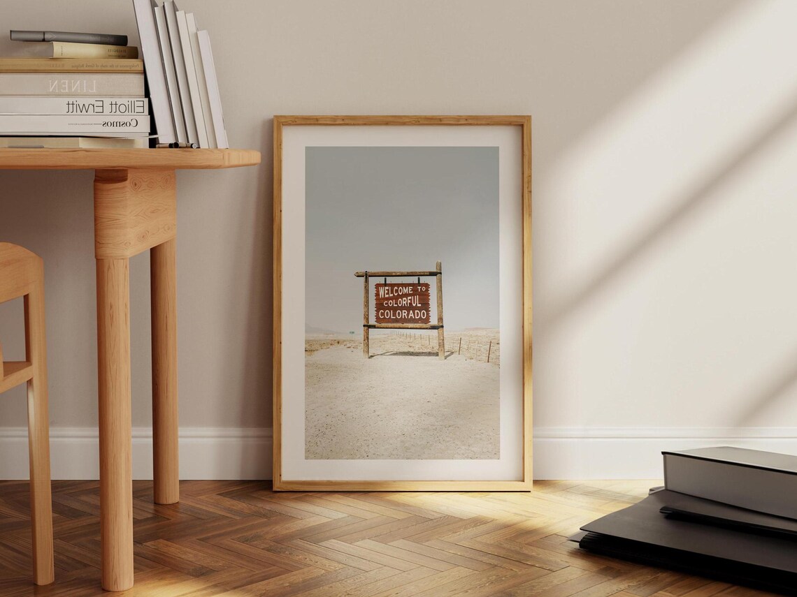 Colorado Travel Snapshot Art Print, Rustic Scenery