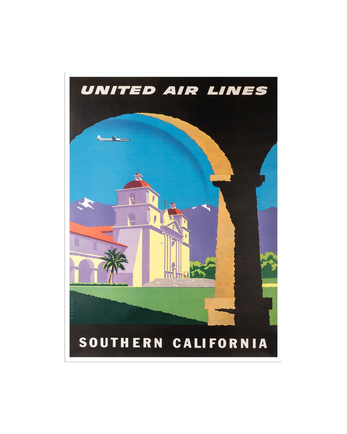 Southern California Travel Poster, Home Decor Print