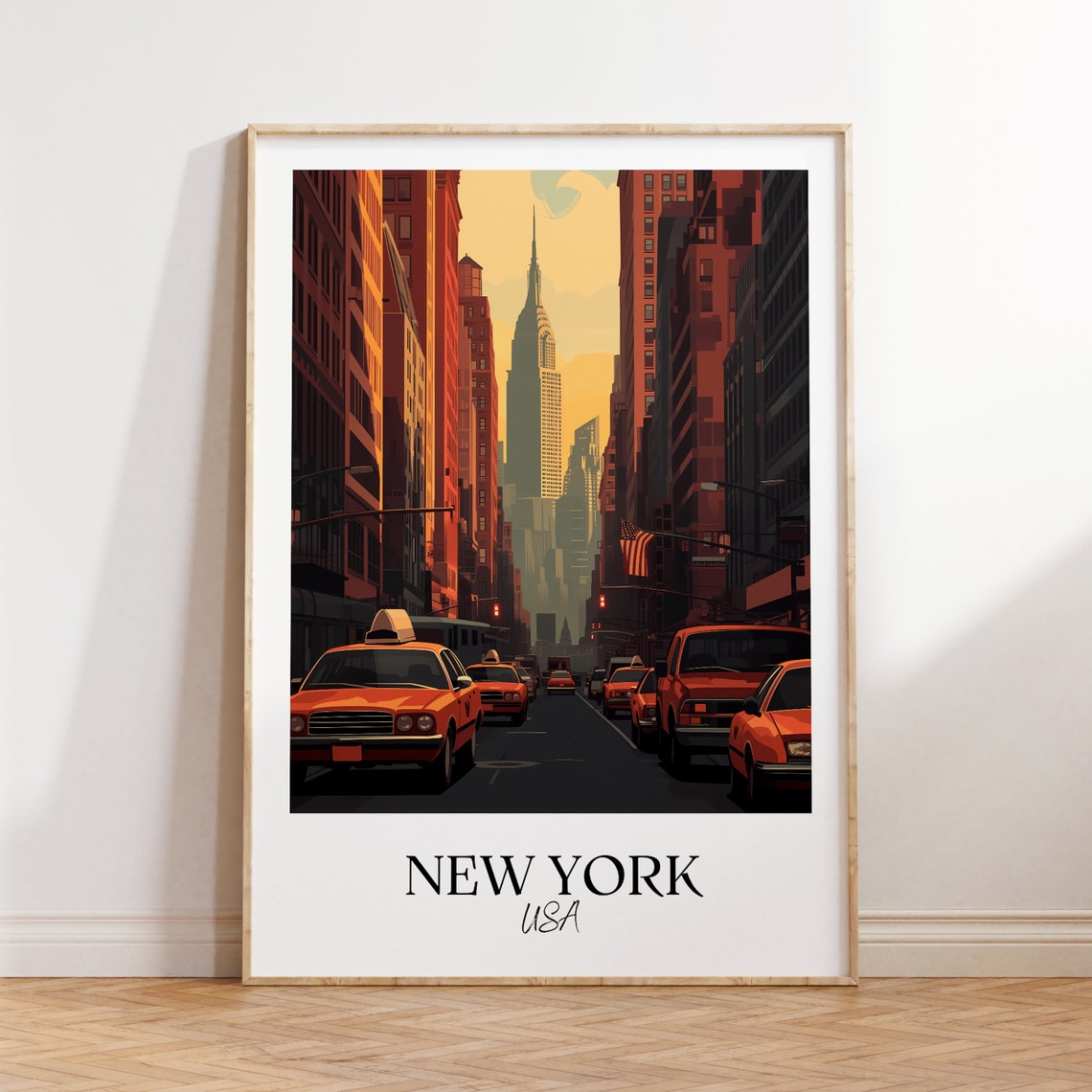 New York City Print New York Travel Poster Usa Travel Gift New York Usa Poster New York Gift