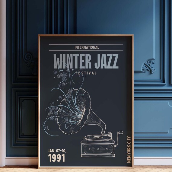 International Winter Jazz Festival 1991 New York City Music Poster