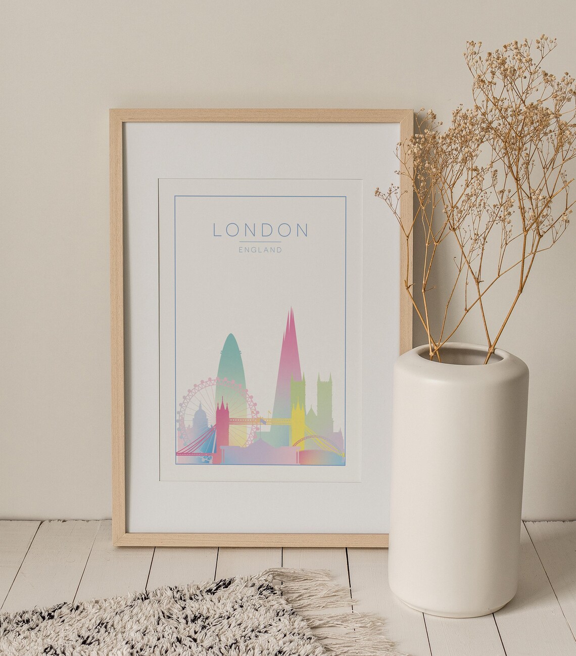 London Travel Poster, Europe City Wall Art Print - Image 3