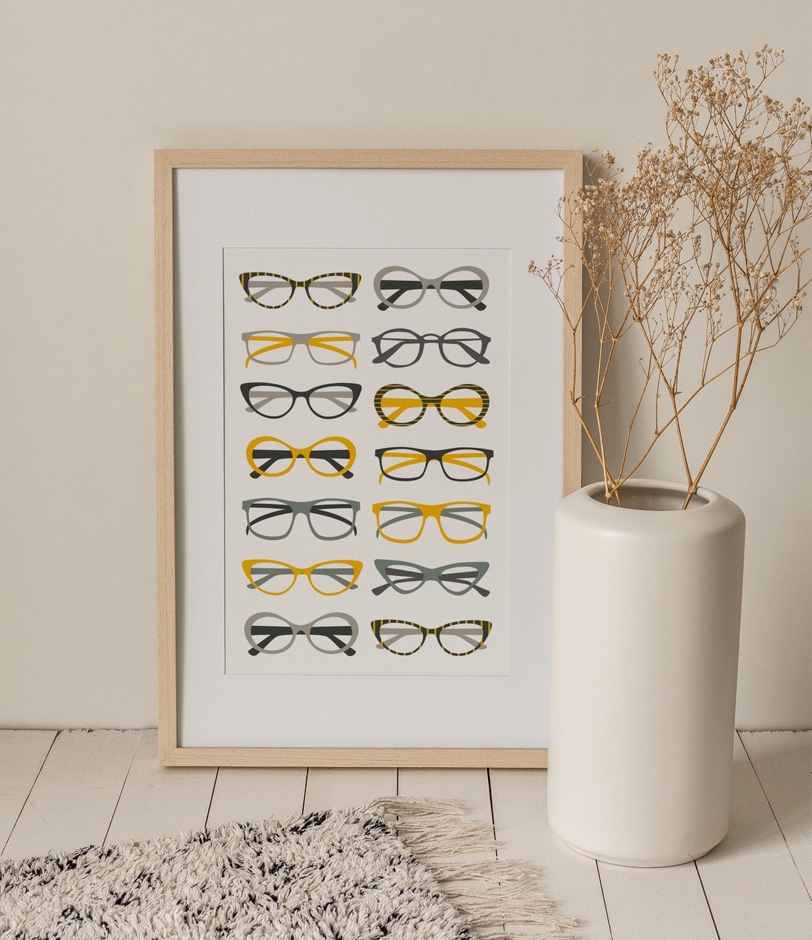 Glasses Minimalist Art Print - Image 3