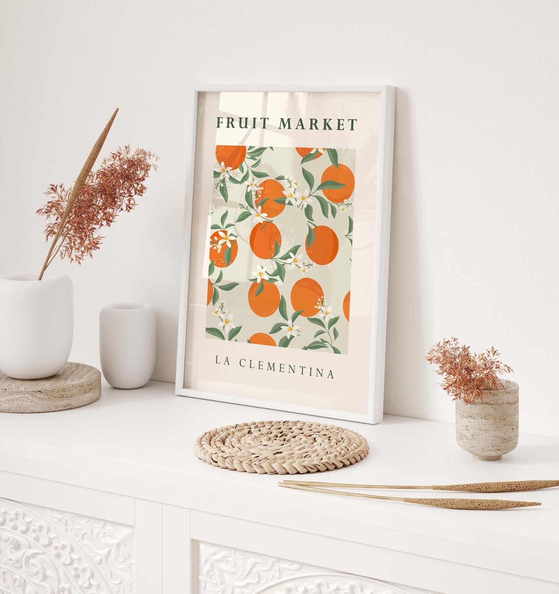 Orange Fruit Kitchen Decor, Citrus Wall Art Print - Image 4