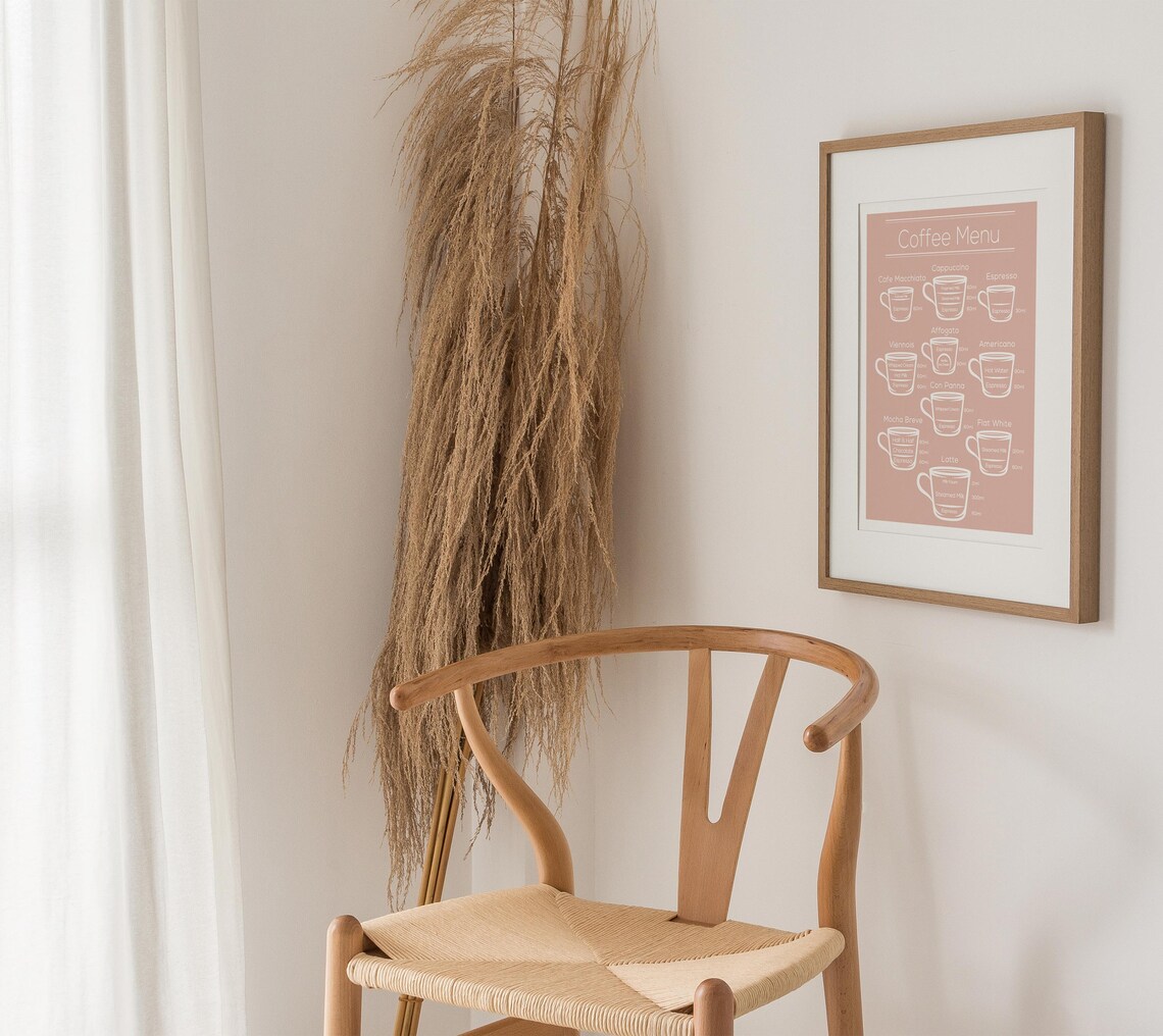 Coffee Menu Art Print, Kitchen Wall Art - Image 3